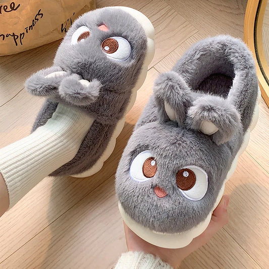 🧸 Fluffies Cotton Slippers – Quirkytoes 💛
