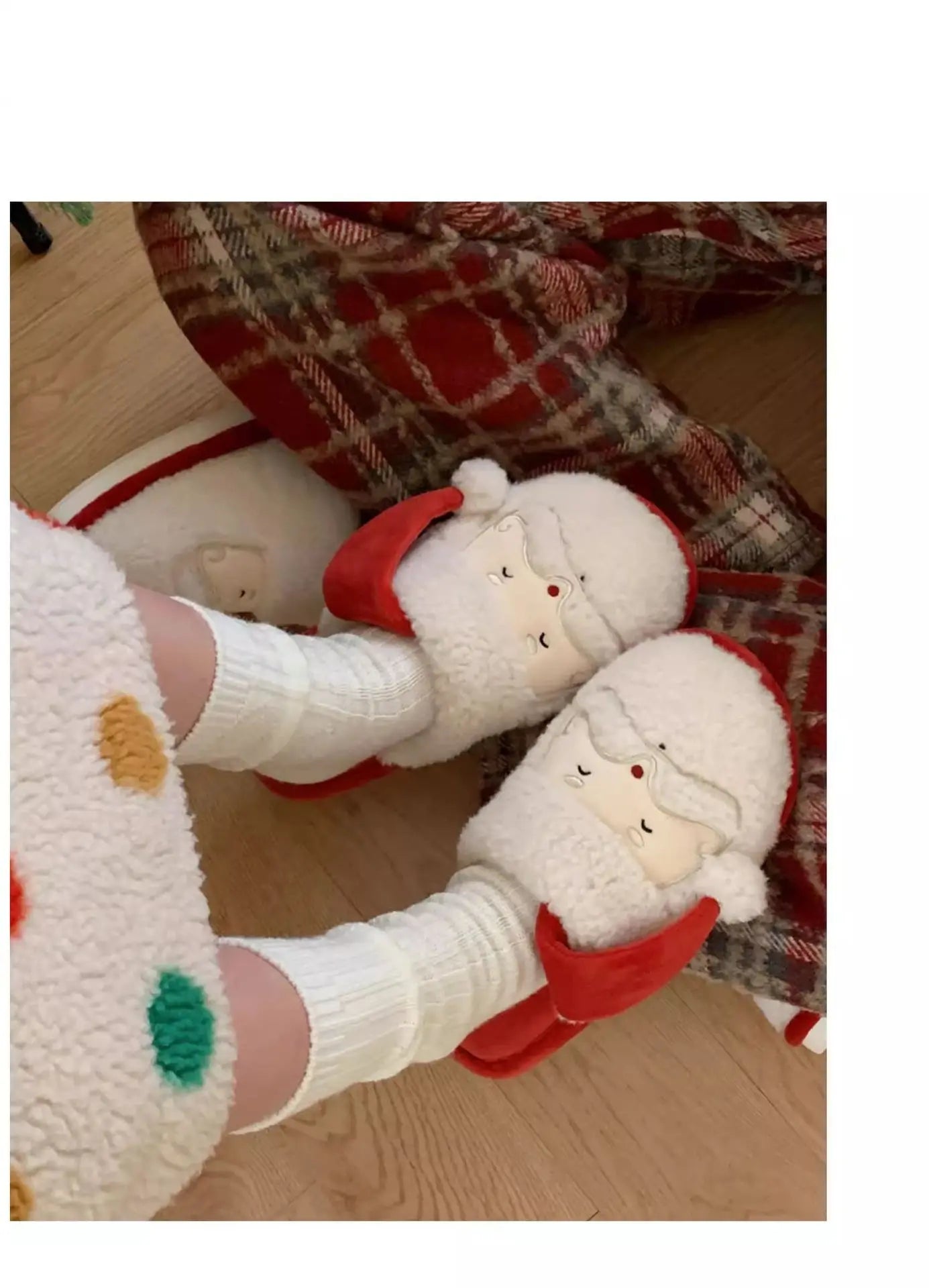π Couple Christmas Plush Slippers β Quirkytoes Edition π