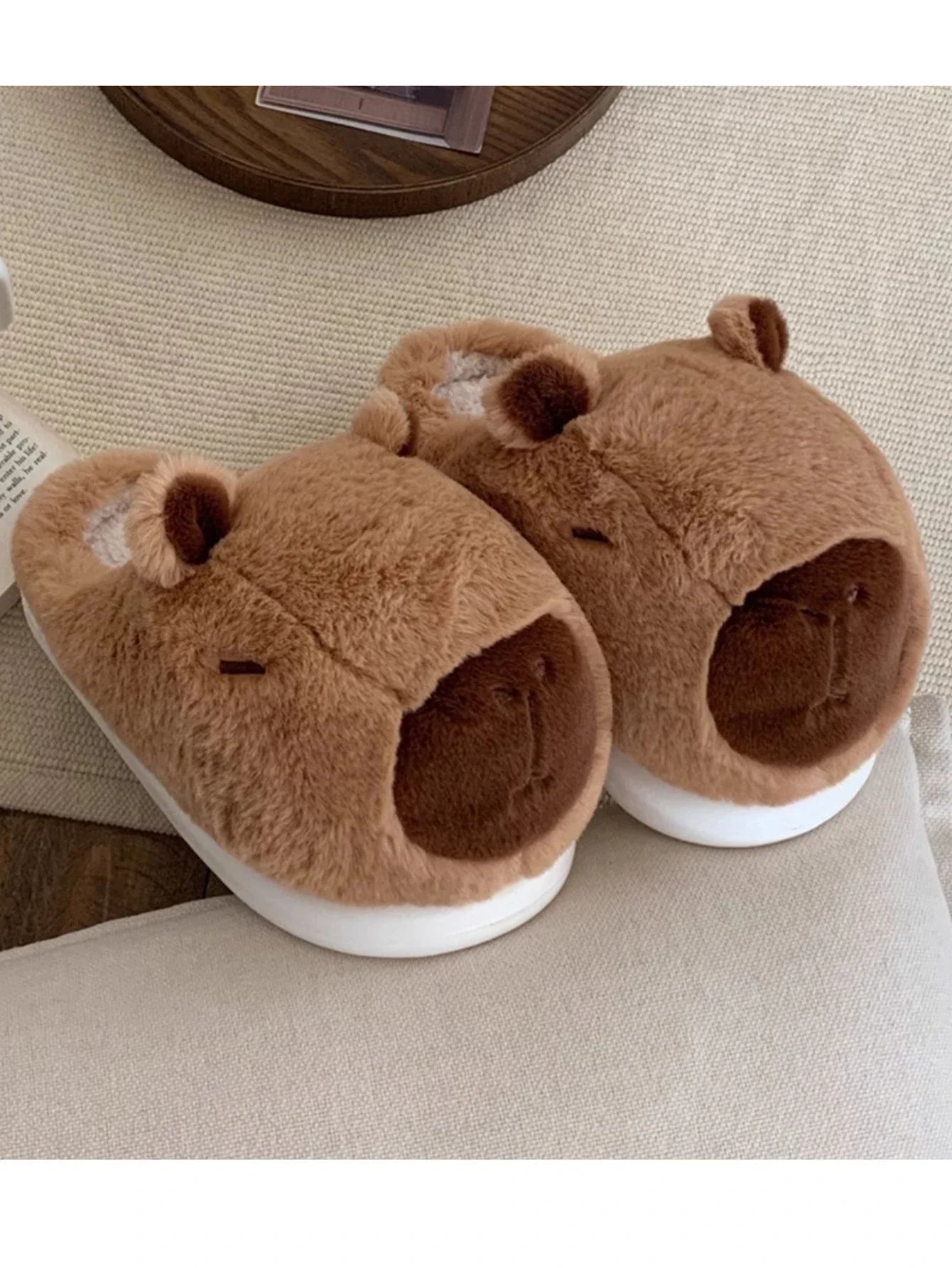 𦫠CozyBara Plush Slippers β Quirkytoes π