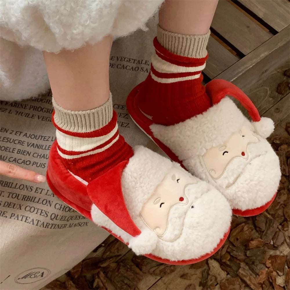 π Couple Christmas Plush Slippers β Quirkytoes Edition π