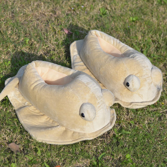 Quirkytoes Manta rays Plush Slippers 🐾