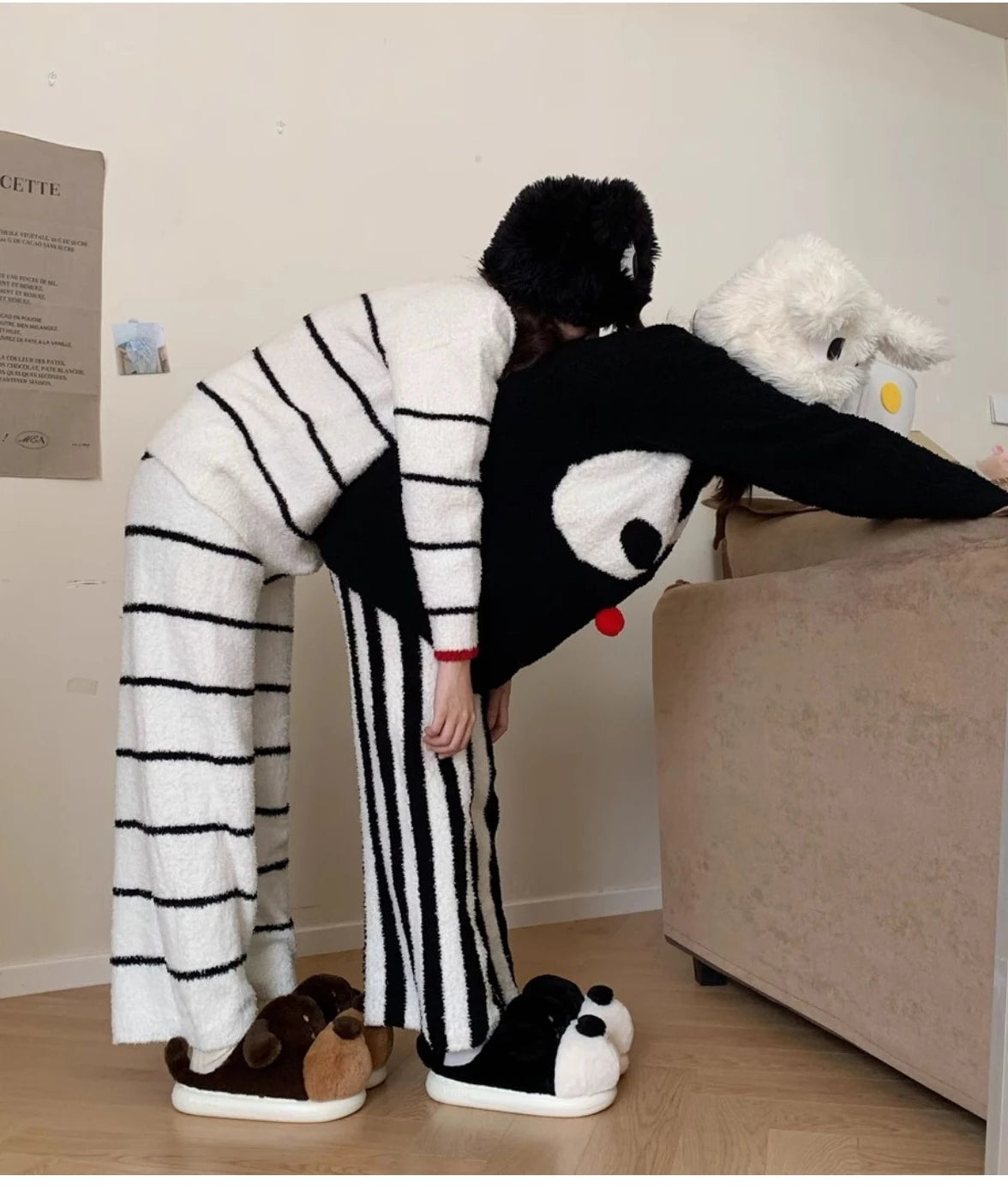 πΆπ Cartoon Dog Fluffy Slippers β Quirkytoes Edition πΎ