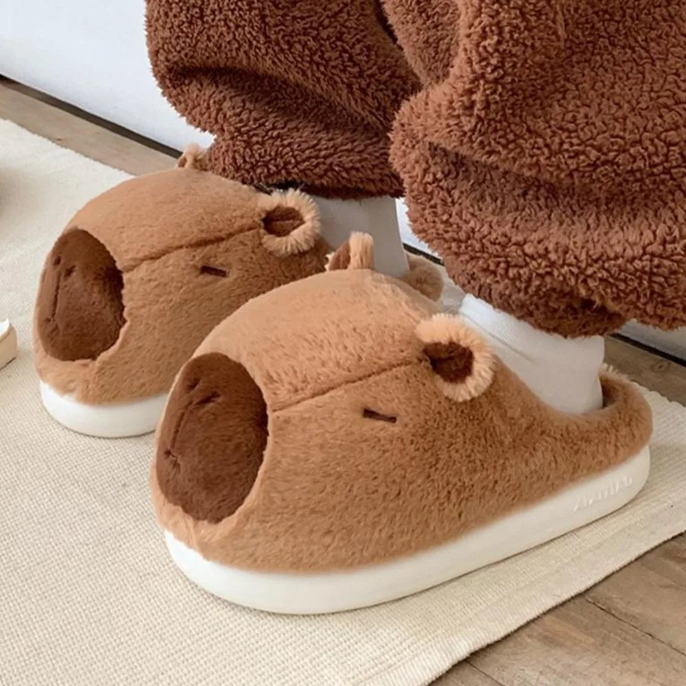 𦫠CozyBara Plush Slippers β Quirkytoes π