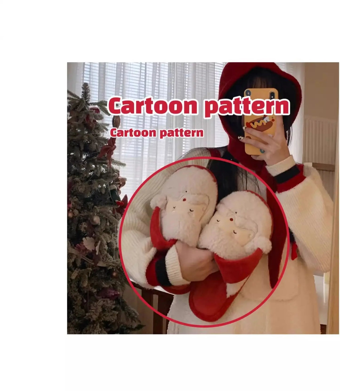 π Couple Christmas Plush Slippers β Quirkytoes Edition π