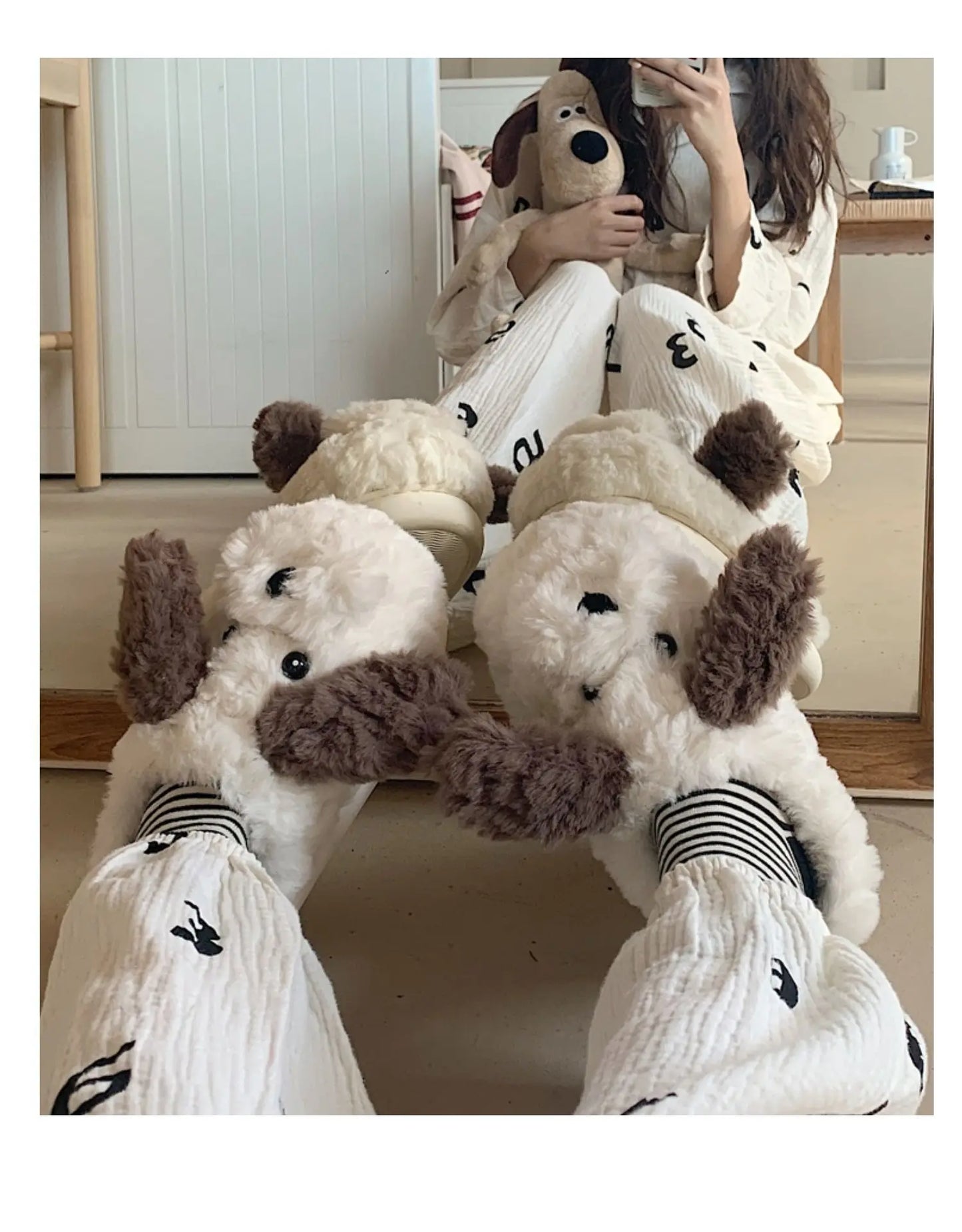 Here’s the Quirkytoes-style product page for your Dog Couples Slippers 🐶💖