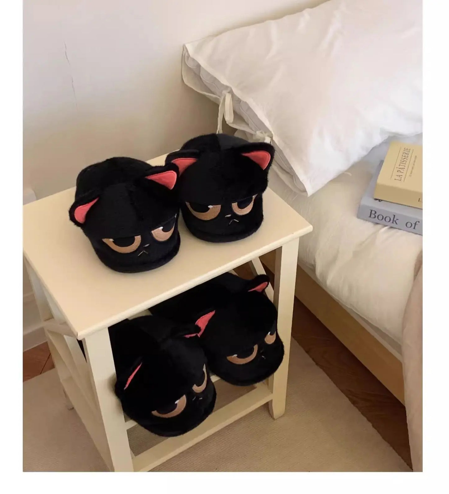 🐾 Winter Warm Cartoon Cat Slippers – Quirkytoes Edition 🐱❄️