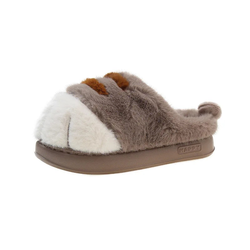 🐯 PurrClaws Plush Slippers – Quirkytoes 🐾
