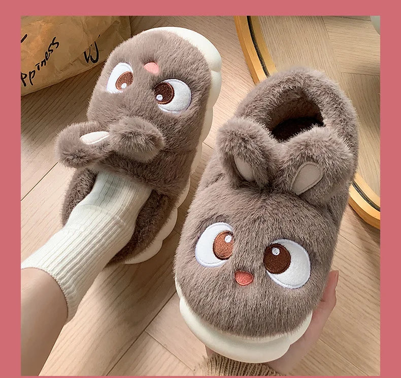 🧸 Fluffies Cotton Slippers – Quirkytoes 💛