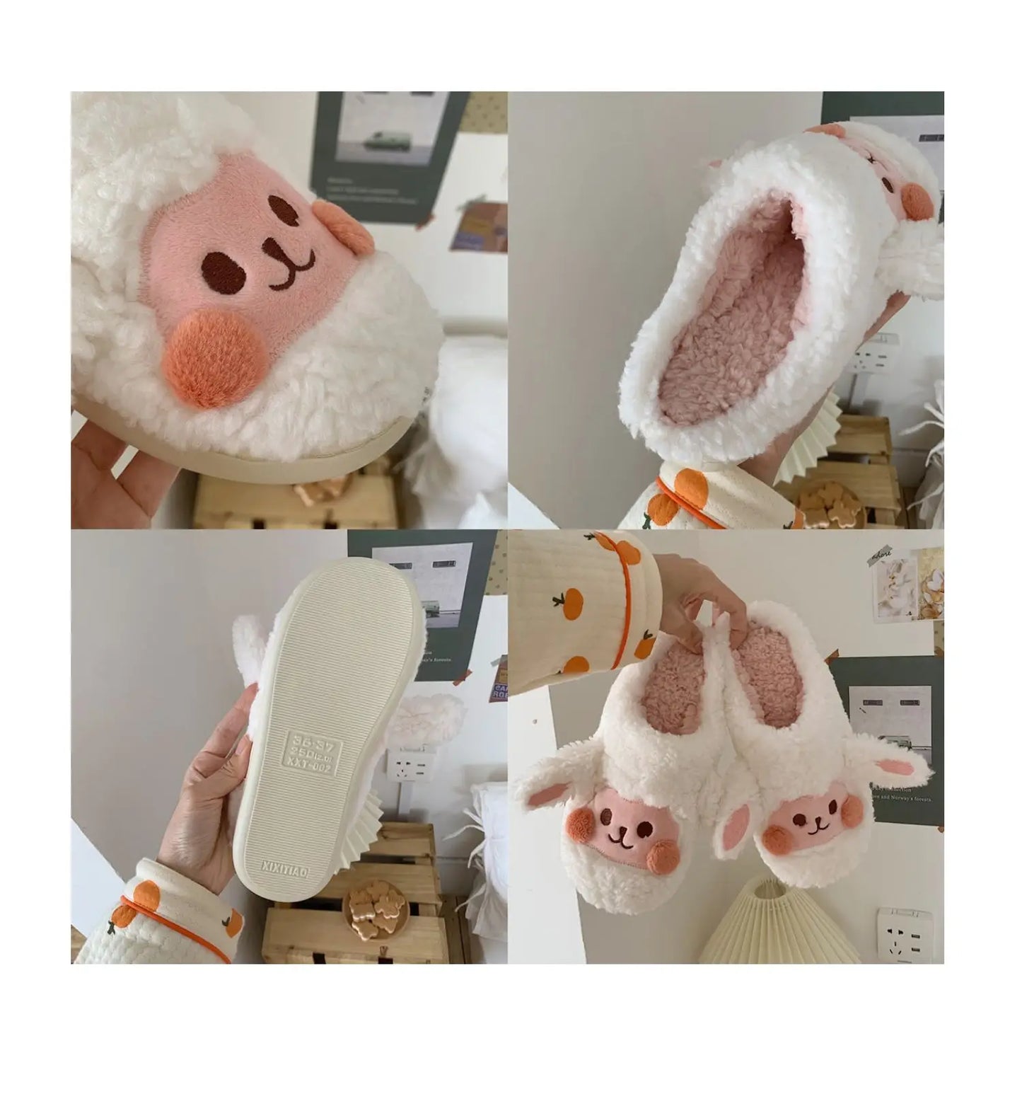 🐶 PupPaws Plush Slippers – Quirkytoes 🐾