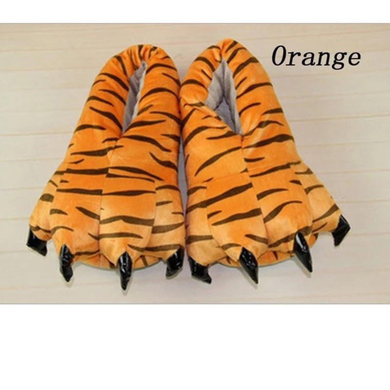 🦖 Clawzy Plush Slippers – Quirkytoes 🐾