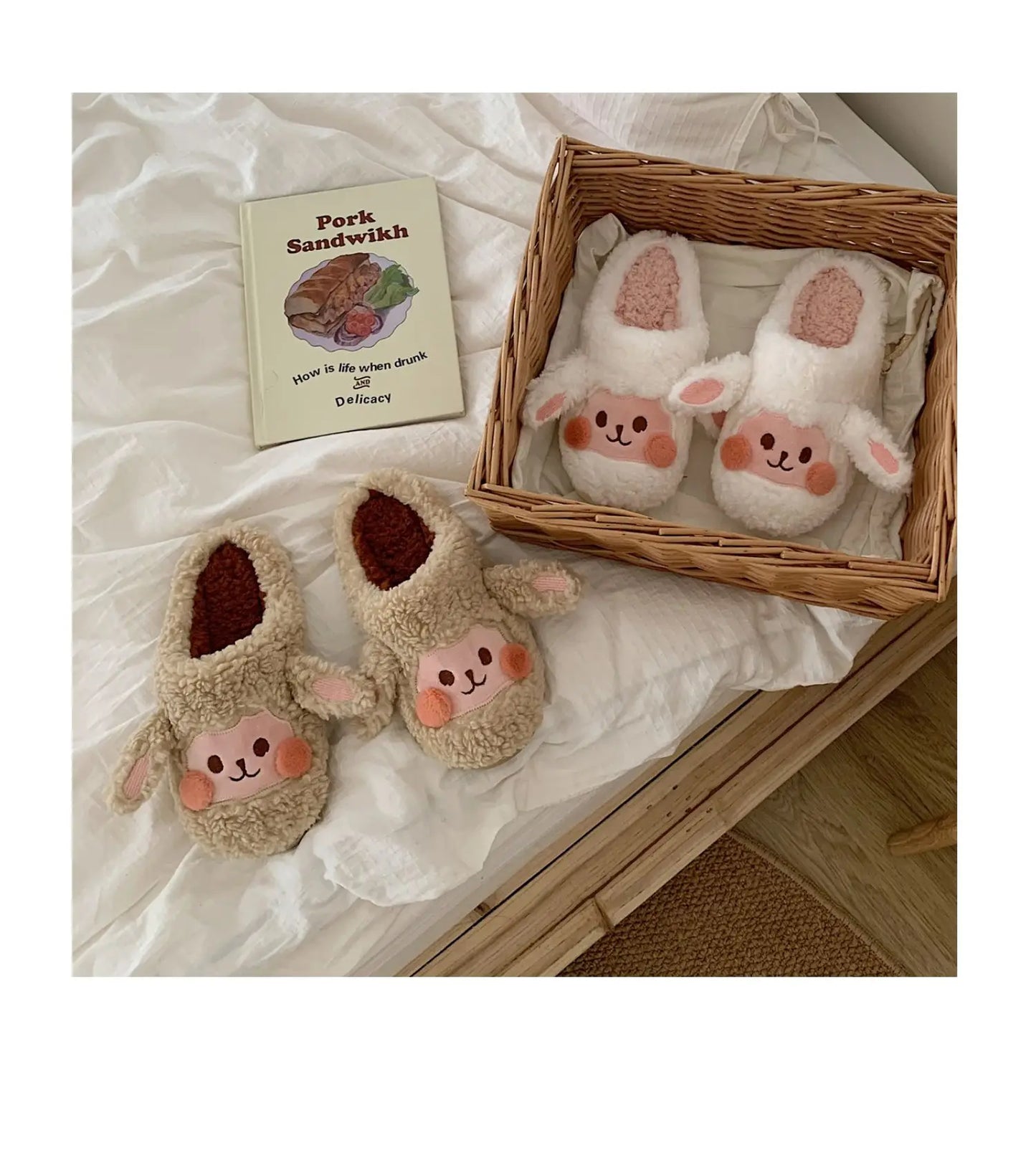 🐶 PupPaws Plush Slippers – Quirkytoes 🐾