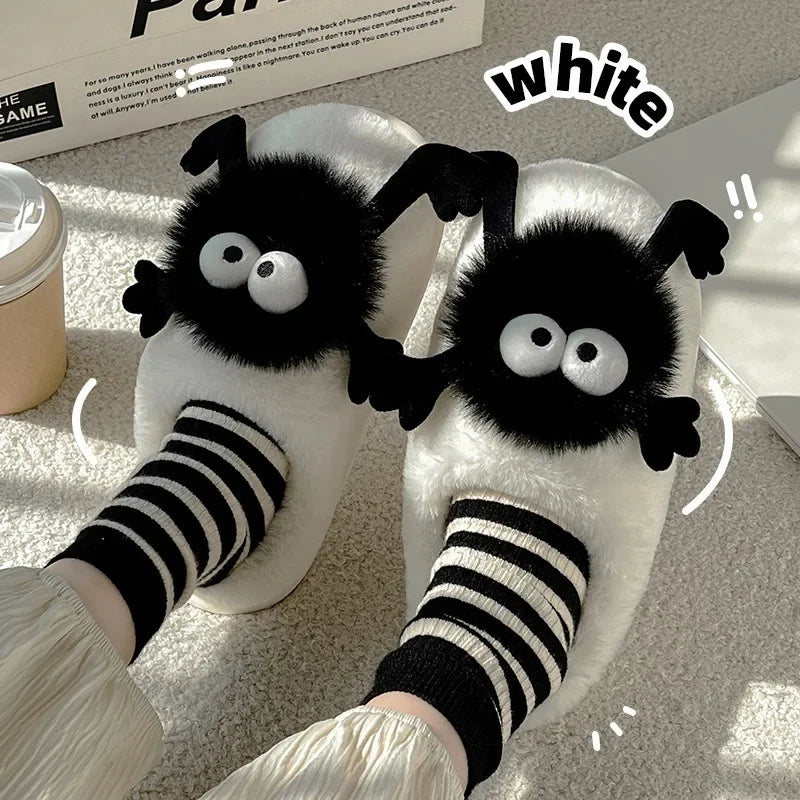 🎀 Funny Plush Slippers – Quirkytoes Edition 🐰