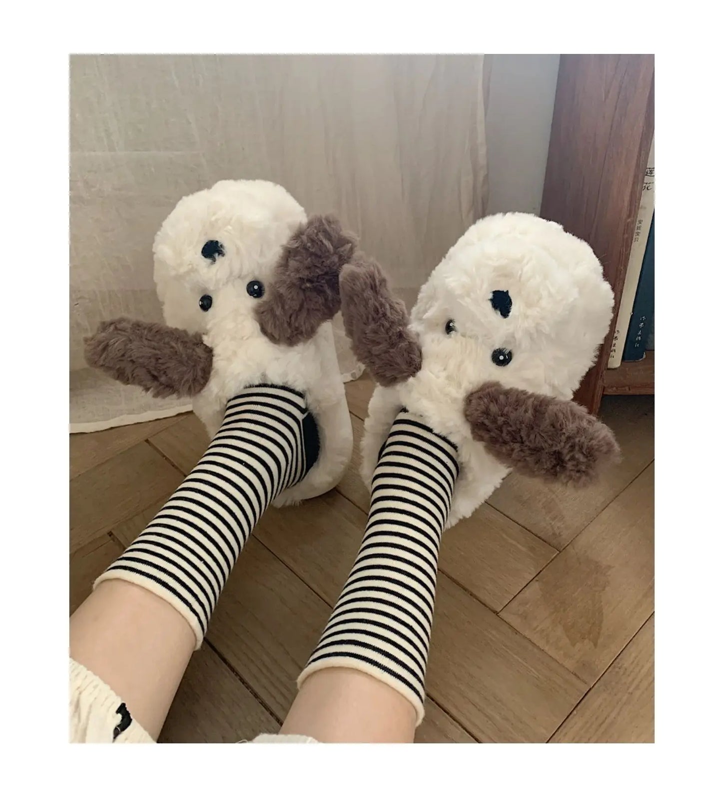 Here’s the Quirkytoes-style product page for your Dog Couples Slippers 🐶💖