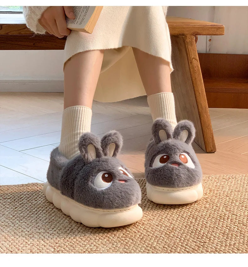 🧸 Fluffies Cotton Slippers – Quirkytoes 💛