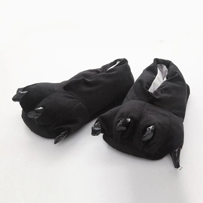 🦖 Clawzy Plush Slippers – Quirkytoes 🐾