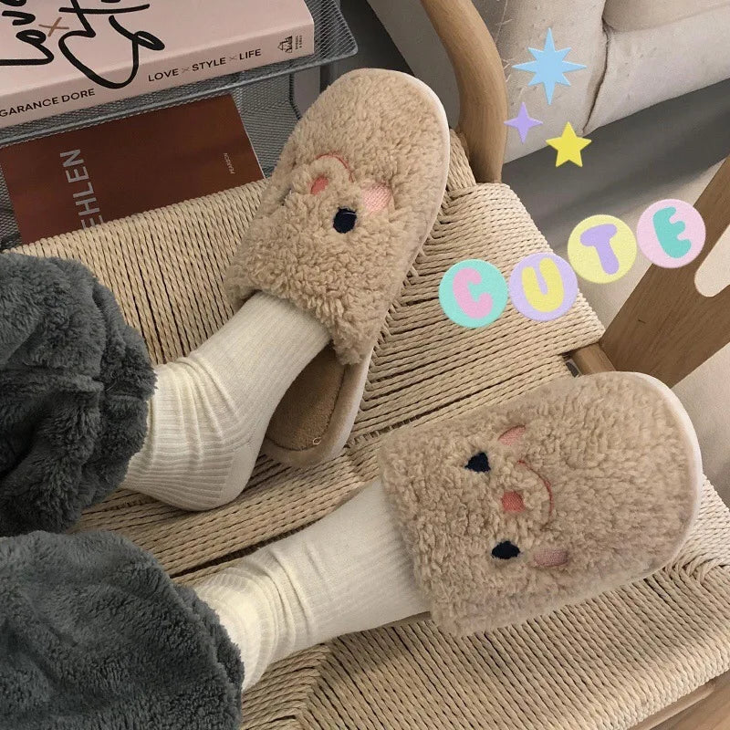 🐶 PupPaws Plush Slippers – Quirkytoes 🐾