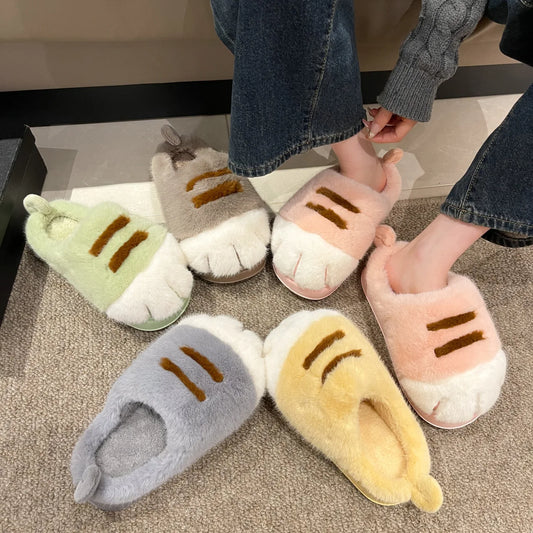 🐯 PurrClaws Plush Slippers – Quirkytoes 🐾