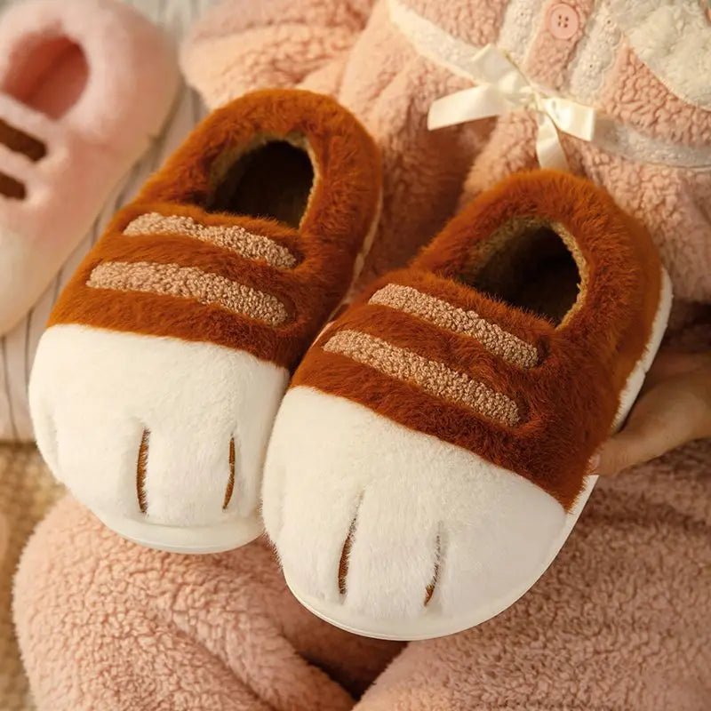 🐯 PurrClaws Plush Slippers – Quirkytoes 🐾
