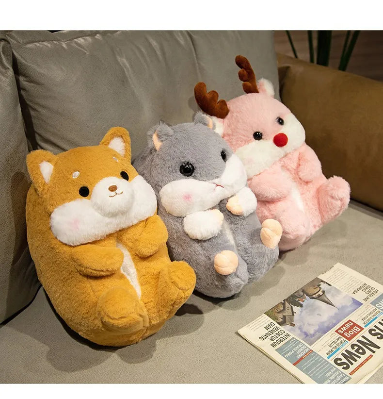 🐶🐰 Cartoon Dog & Rabbit Plush Slippers – Quirkytoes Edition 🐾