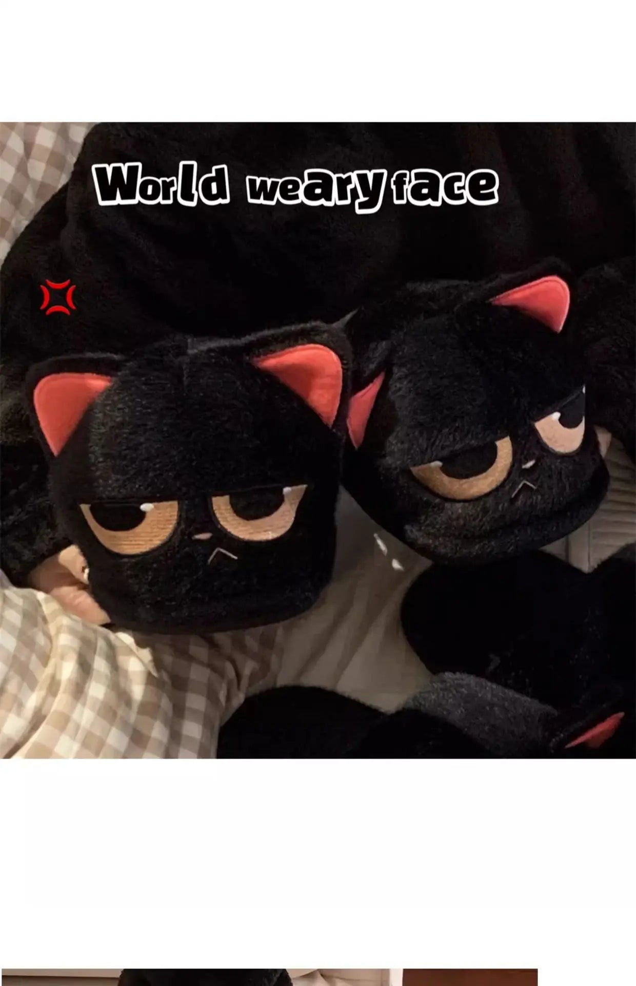 🐾 Winter Warm Cartoon Cat Slippers – Quirkytoes Edition 🐱❄️