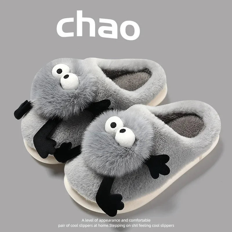 🎀 Funny Plush Slippers – Quirkytoes Edition 🐰
