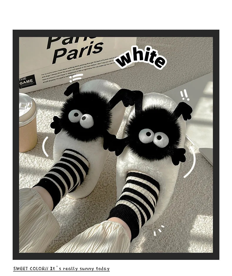 🎀 Funny Plush Slippers – Quirkytoes Edition 🐰