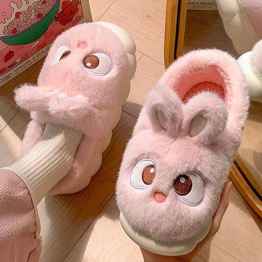 🧸 Fluffies Cotton Slippers – Quirkytoes 💛