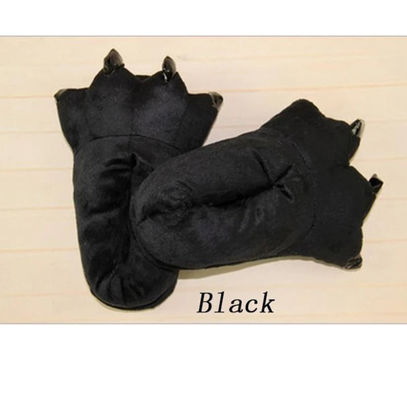 🦖 Clawzy Plush Slippers – Quirkytoes 🐾