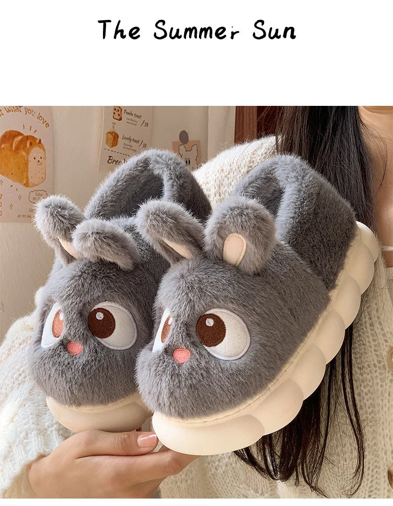 🧸 Fluffies Cotton Slippers – Quirkytoes 💛