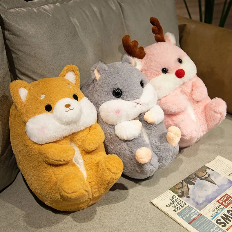 🐶🐰 Cartoon Dog & Rabbit Plush Slippers – Quirkytoes Edition 🐾