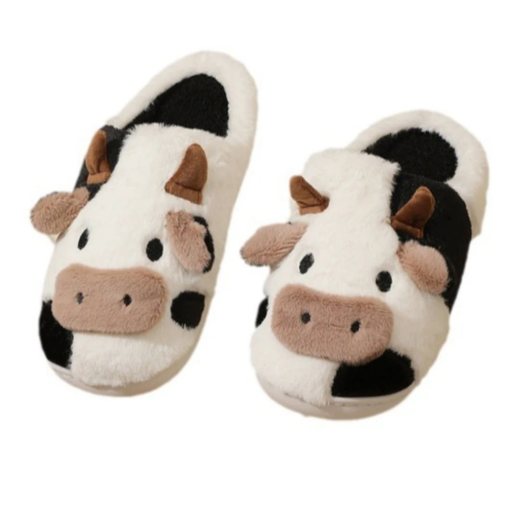 🐄 MooMates Plush Slippers – Quirkytoes 🐾