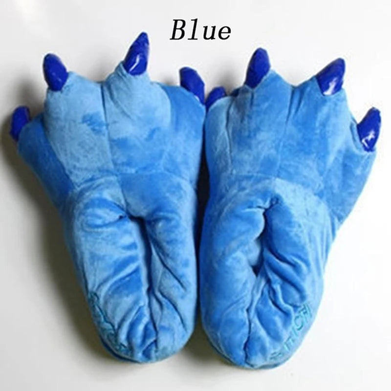 🦖 Clawzy Plush Slippers – Quirkytoes 🐾
