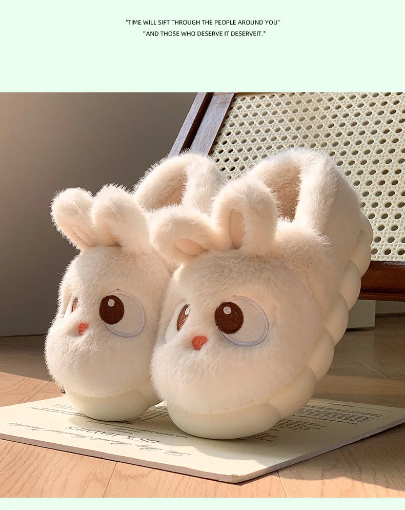 🧸 Fluffies Cotton Slippers – Quirkytoes 💛