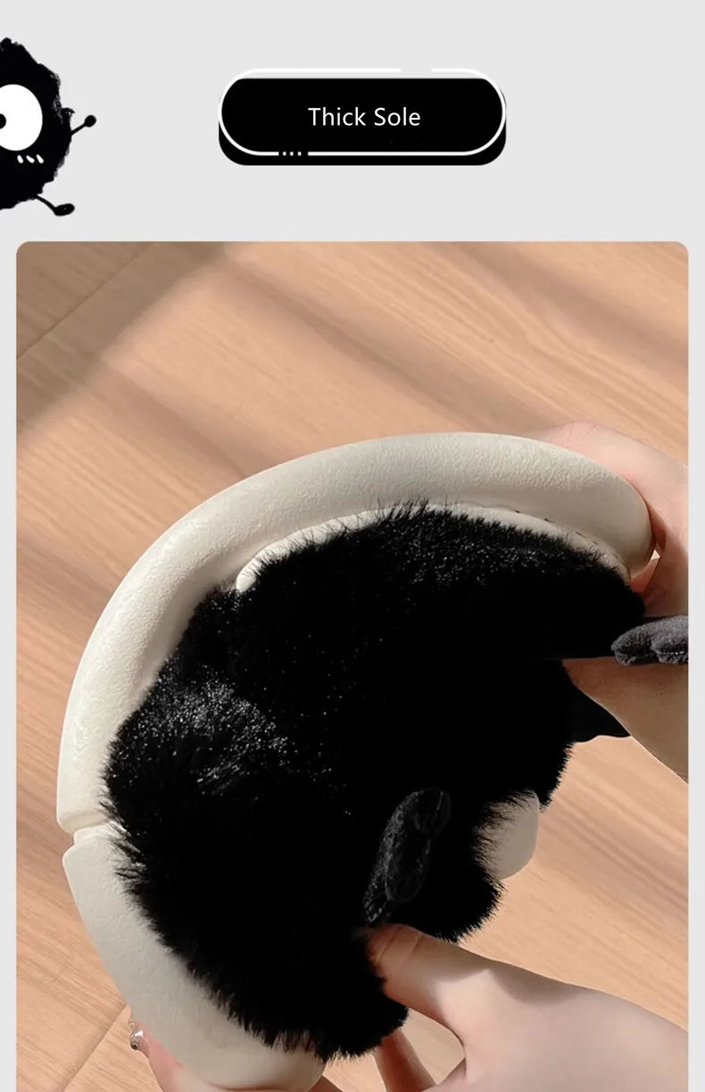🎀 Funny Plush Slippers – Quirkytoes Edition 🐰
