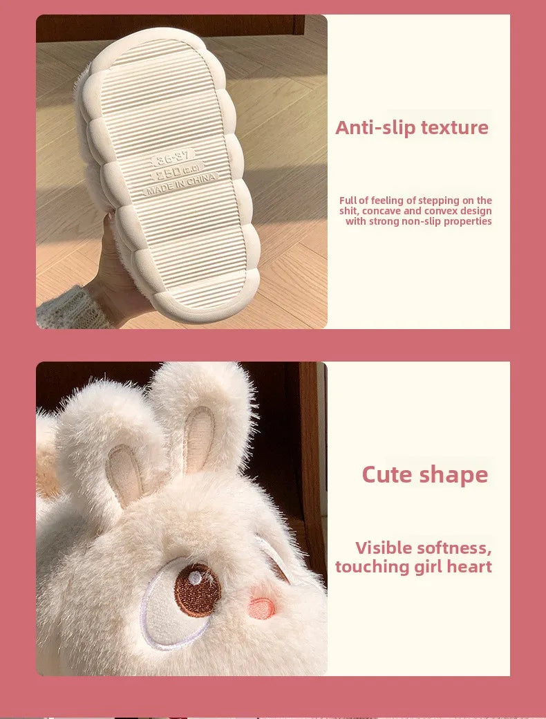 🧸 Fluffies Cotton Slippers – Quirkytoes 💛